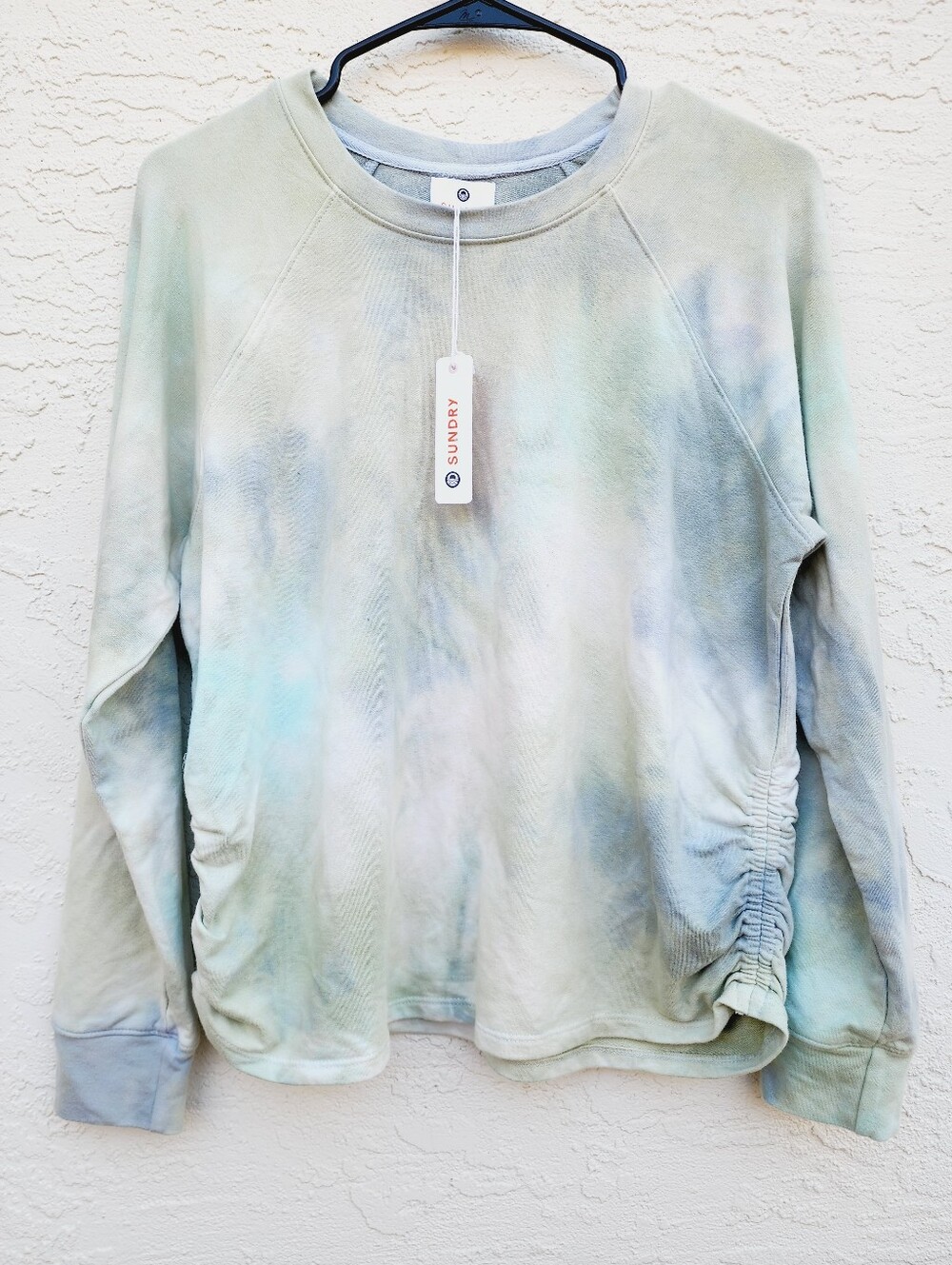 Sundry Tye Dye Cinched Waist Reglan Sweatshirt Size 2 or M NEW